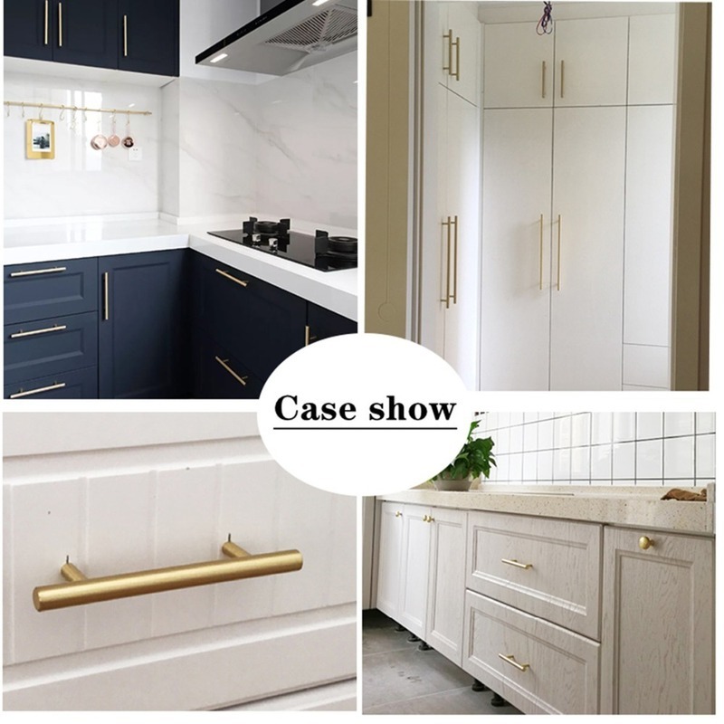 Modern Altın Fırçalanmış Düz D - Furniture Hardware Factory incelemesi ve fiyatı