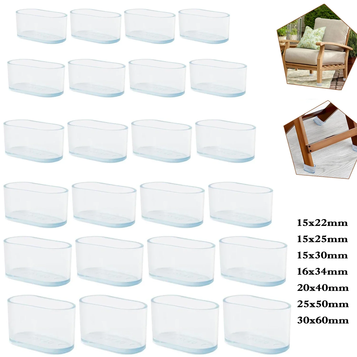 4-32 adet silikon Oval sandaly - Furniture Hardware Legs incelemesi ve fiyatı