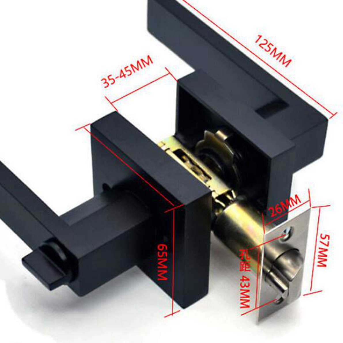 Siyah Kapı Kolu Kapı Kolu Kili - Zinc Furniture Hardware incelemesi ve fiyatı
