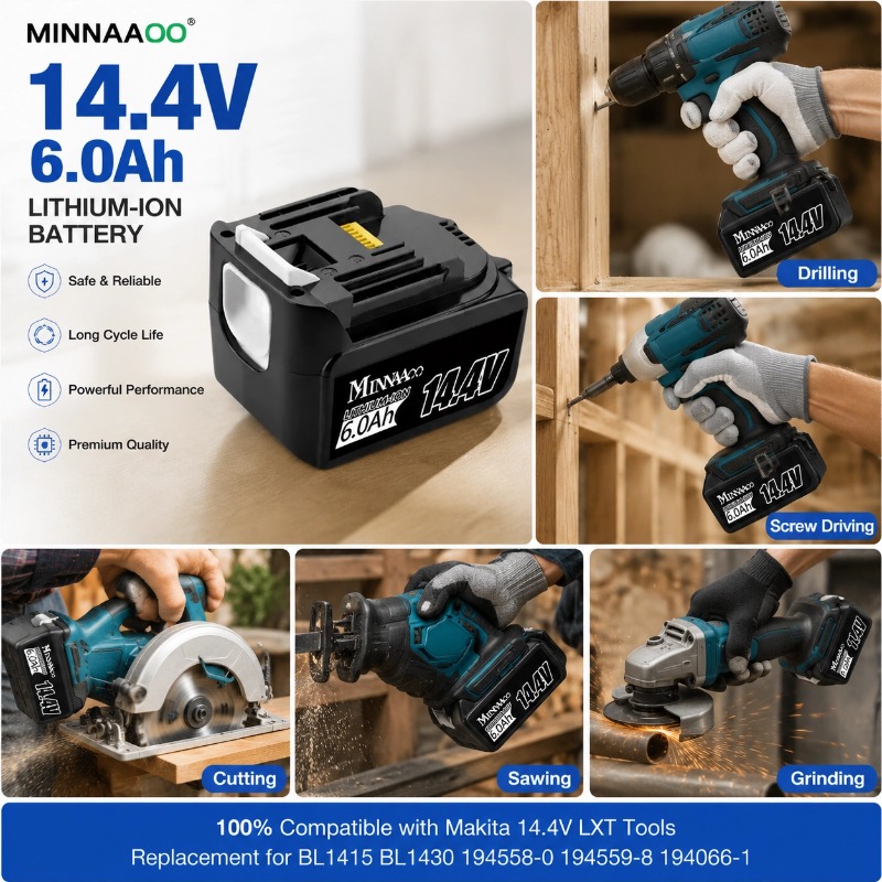 Makita 14.4V 6.0Ah 5.0Ah Lityu - Makita Drill Hp1640 incelemesi ve fiyatı