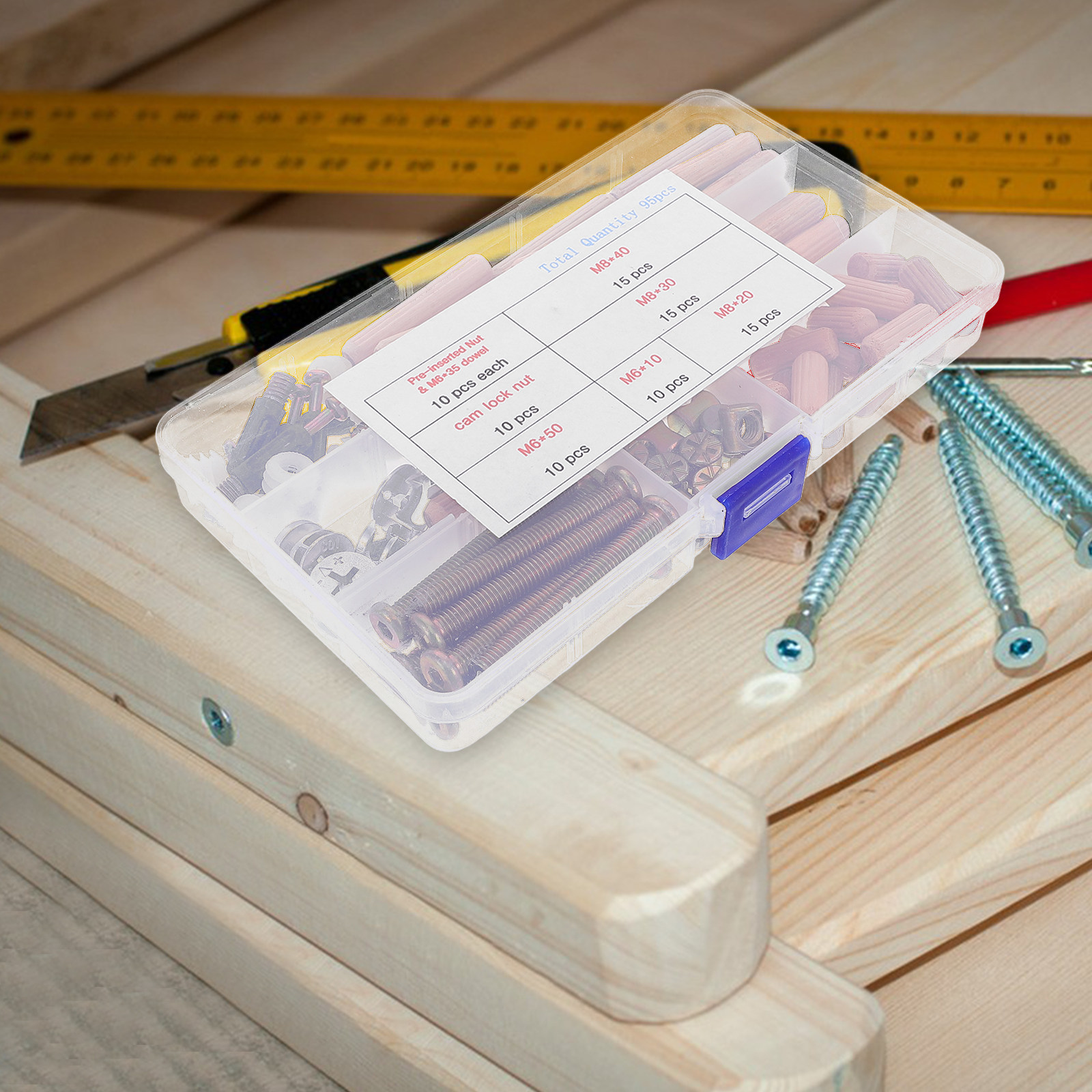 95 Parça Mobilya Bağlantı Elem - Furniture Hardware incelemesi ve fiyatı